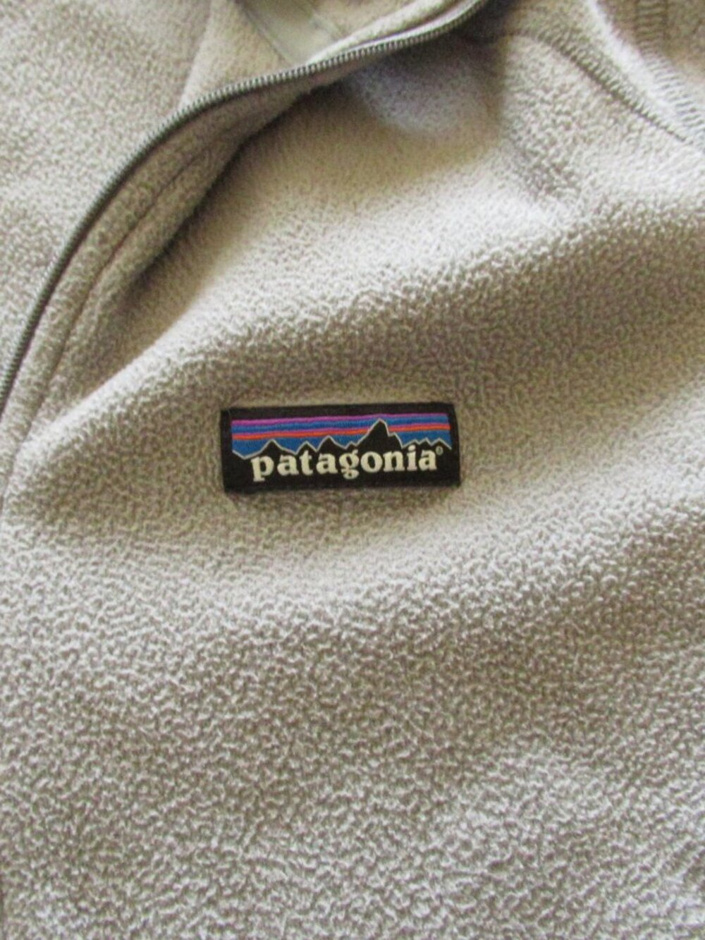 Patagonia Men’s Lightweight Fleece Quarter Zip Pullover Gray Size M - Picture 3 of 5